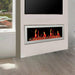 Litedeer Homes Gloria II 48" Smart Electric Fireplace with App Driftwood Log & River Rock - ZEF48XAW, White Media 