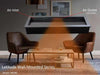 Litedeer Homes Gloria II 58" Smart Electric Fireplace with App Reflective Amber Glass - ZEF58VAW, White - Litedeer Homes