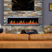 Litedeer Homes Gloria II 68" Smart Electric Fireplace with App Driftwood Log & River Rock - ZEF68XS, Silver Media 