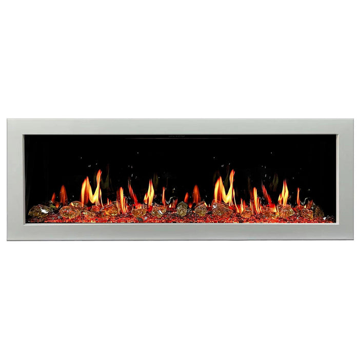 ZEF68XAW 68 inch Smart fireplace, electric fireplace, electric fireplaces white fireplace smart electric fireplace with crackling sounds 