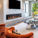 Litedeer Homes Latitude 75" Smart Electric Fireplace with App Driftwood Log & River Rock - ZEF75V - Litedeer Homes