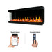 Warmcastle 3 Side 50" Smart HD LED Electric Fireplace Wifi Enabled with App Diamond-like Crystal (Model: ZEF50T) - Litedeer Homes