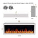 Litedeer Gloria 78-in Smart Control Electric Fireplace Wifi Enabled (Seamless Wall Mounted) - ZEF78VAW, White