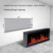 Litedeer Latitude 55" Smart Built-in Linear Electric Fireplace Wifi Enabled with Crackling Sounds - ZEF55VA, Black - Litedeer Homes