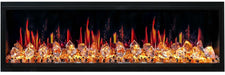 Litedeer Latitude 65-in Smart Control Electric Fireplace Wifi Enabled - ZEF65XC, Black