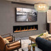 Litedeer Latitude 75-in Smart Control Electric Fireplace Wifi Enabled -ZEF75VC,Black