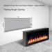 Litedeer Latitude 48" Smart Control Electric Fireplace Wifi Enabled - ZEF48XC, Black - Litedeer Homes