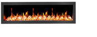 Litedeer Latitude 58-in Smart Control Electric Fireplace Wifi Enabled - ZEF58VC, Black