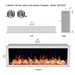Litedeer Homes Gloria II 58-in Smart Control Electric Fireplace with App WiFi Enabled  - Model:  ZEF58VCW, 78 inch White Fireplace