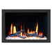 LiteStar 30" Smart Electric Fireplace Insert with App Driftwood Log & River Rock (ZEF38VC-30) - Litedeer Homes