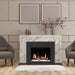 LiteStar 38" Smart Electric Fireplace Insert with App Reflective Amber Glass - ZEF38VC-A - Litedeer Homes